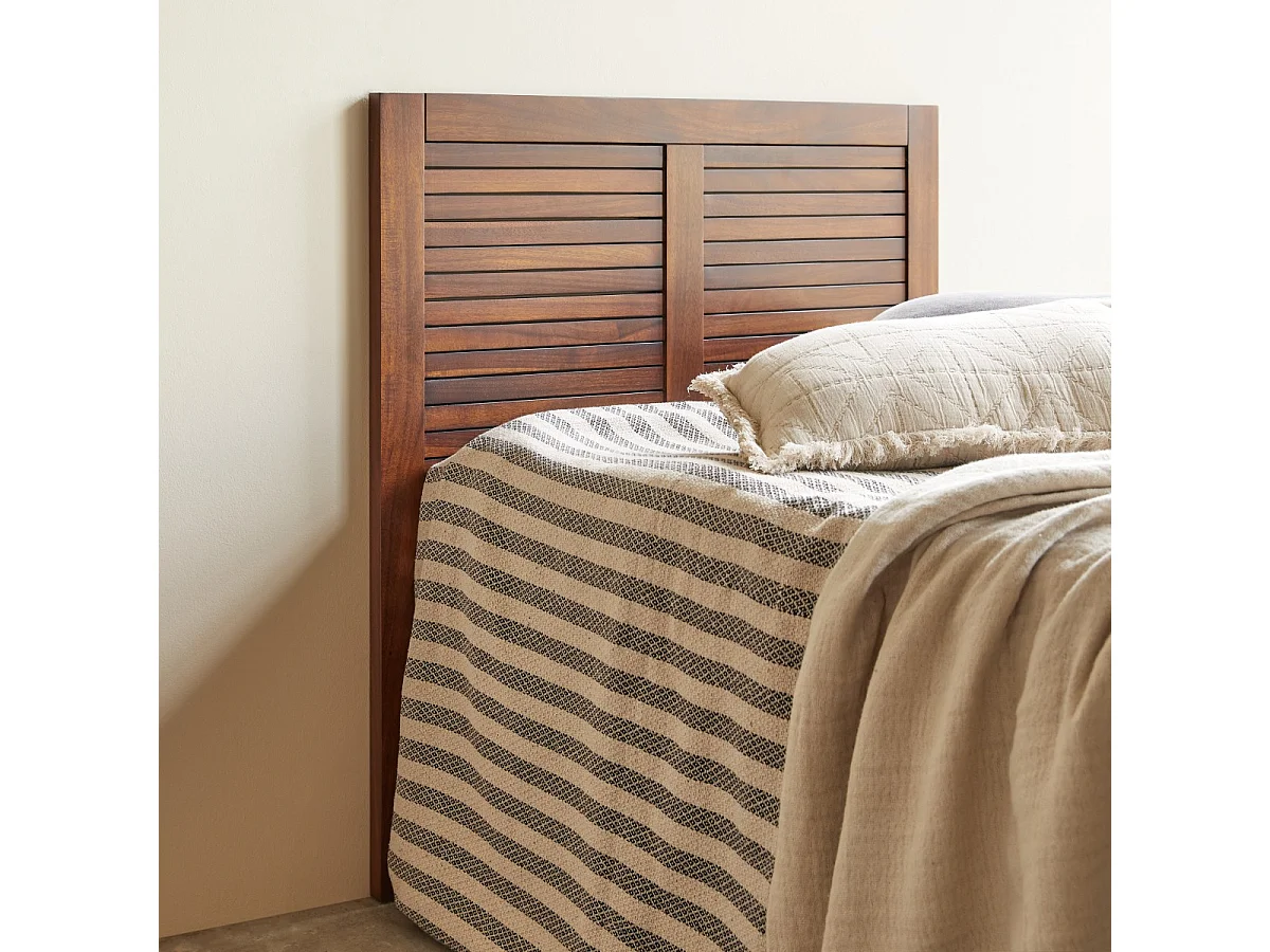 Bett-Kopfteil Loggia aus massivem Akazienholz 90