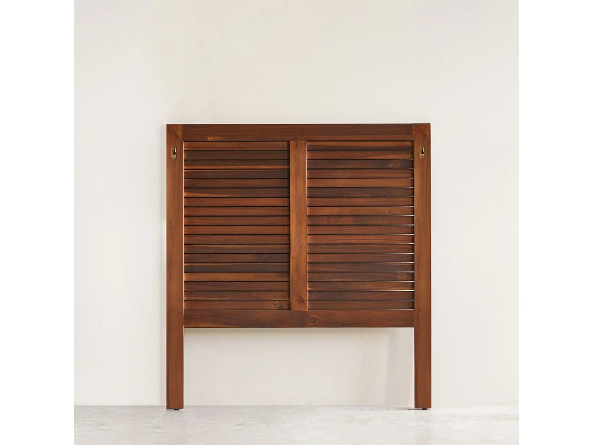 Bett-Kopfteil Loggia aus massivem Akazienholz 90