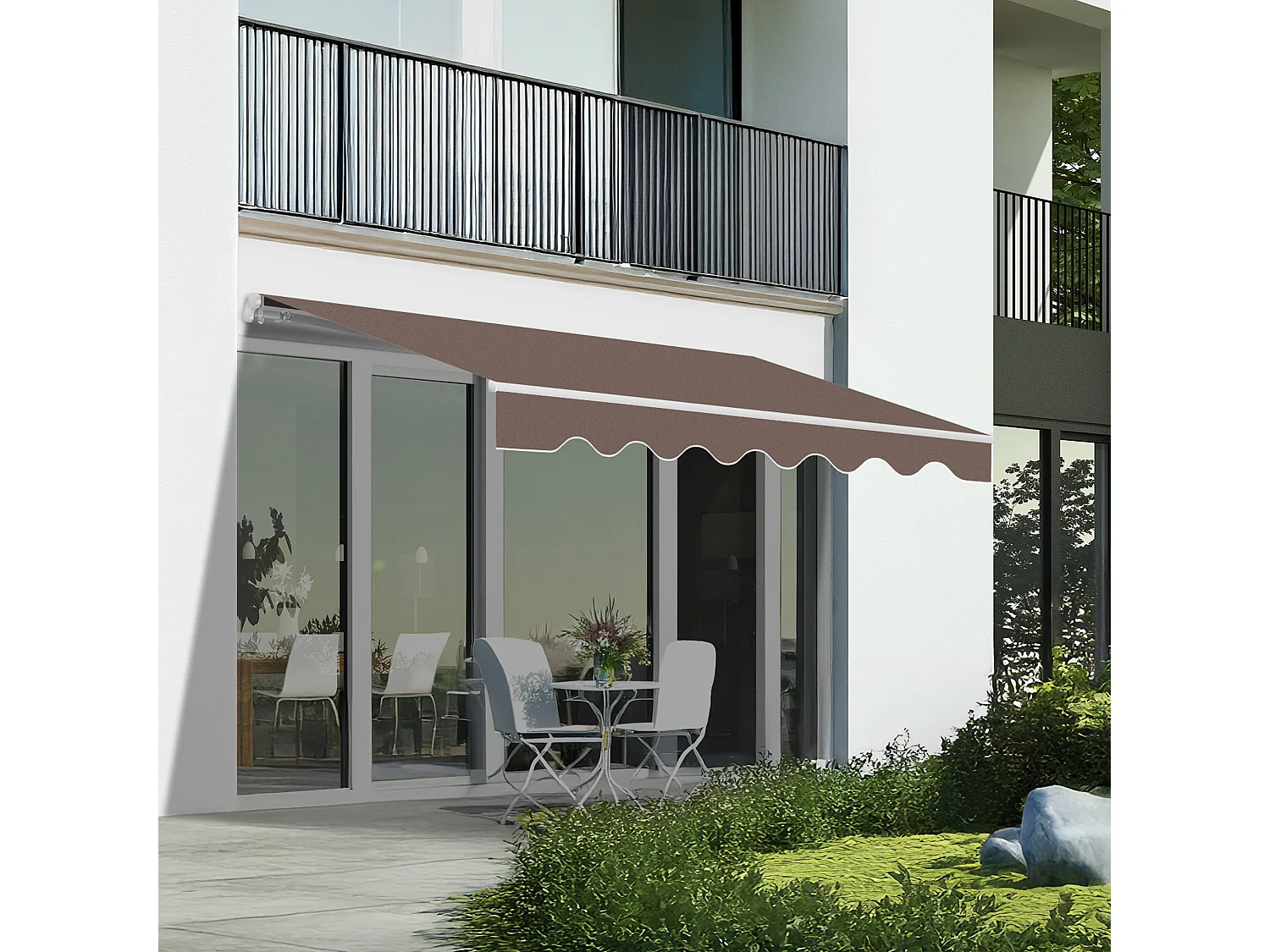 Wasabi - Tenda Esterna Avvolgibile 4x2,5 Taupe - Telo Poliestere