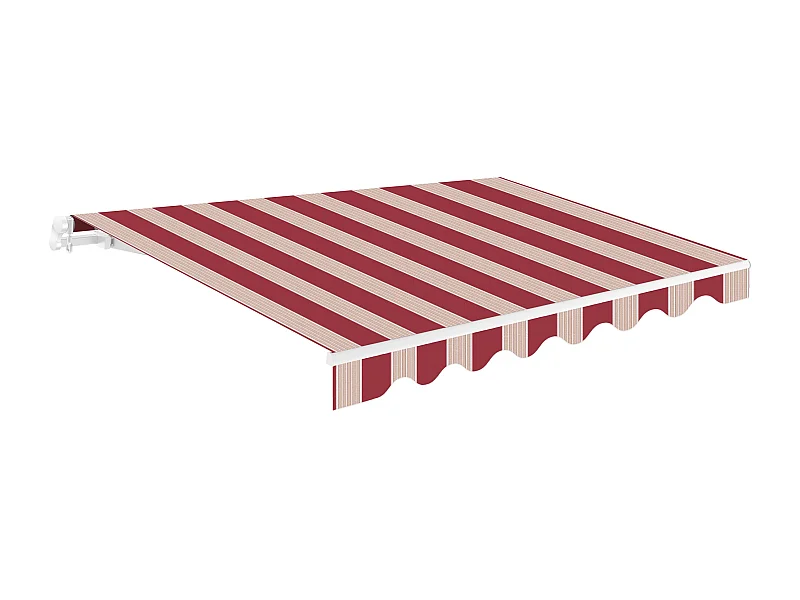 Wasabi - Tenda Motorizzata Esterna 2,5x2 Strisce Granata – Telecomando