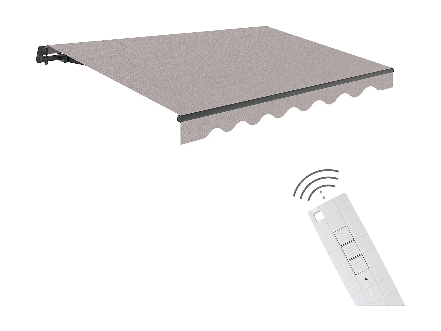 Wasabi - Tenda Motorizzata Esterna 3x2,5 Grigio – Telecomando