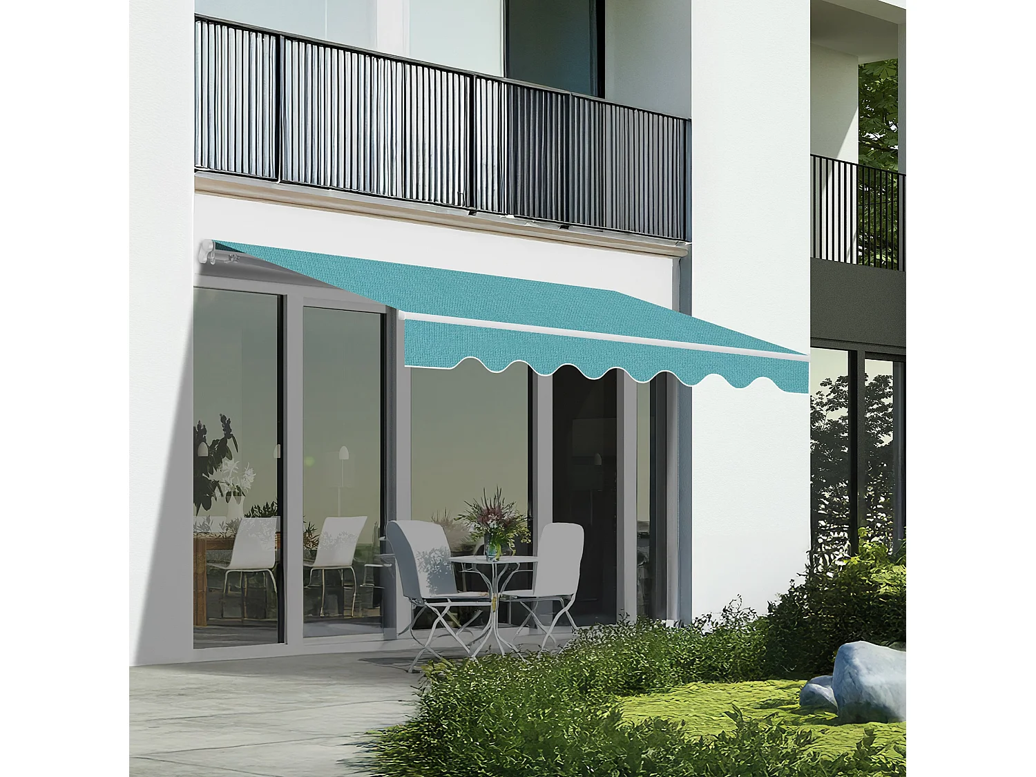 Wasabi - Tenda Esterna Arrotolabile 4x2,5 Aqua – Tela Acrilica