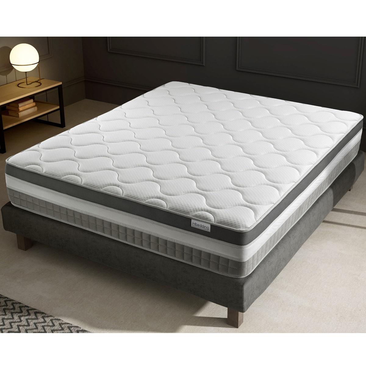 Matelas mémoire de forme 140x190 Confort Royal Hbedding 7 zones de confort + mousse mémoire