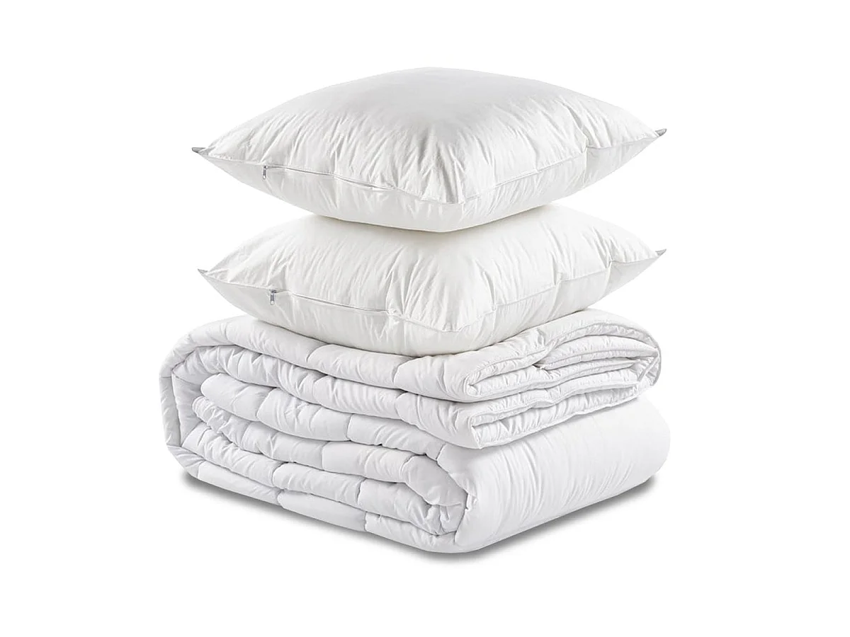 Matelas mémoire de forme 160x200 Memo HR Hbedding + couette chaude 240x220cm + 2 oreillers 60x60cm