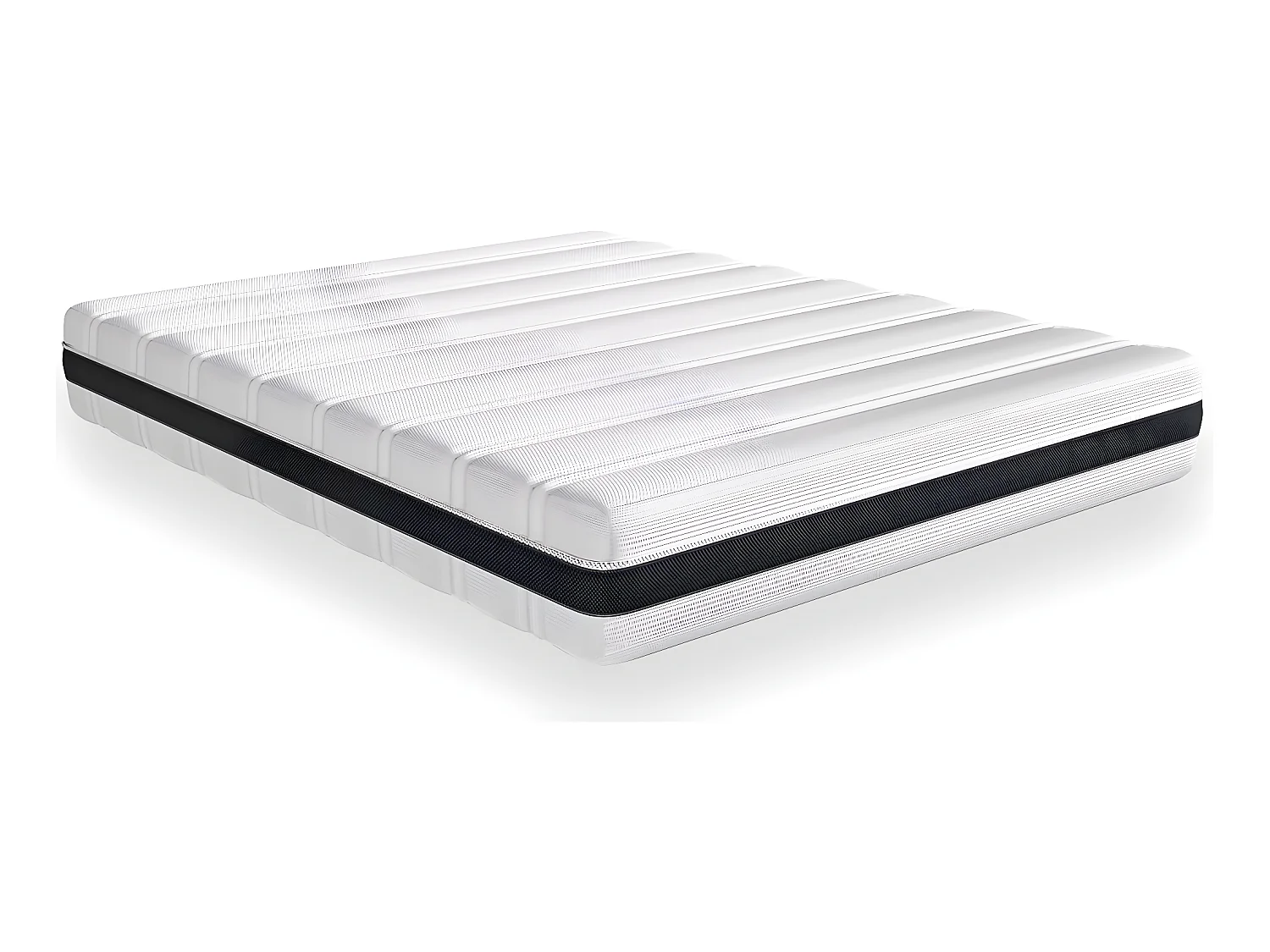 Matelas ressorts ensachés 140x190 Hygiospring - Mousse HR + couette + 2 oreillers