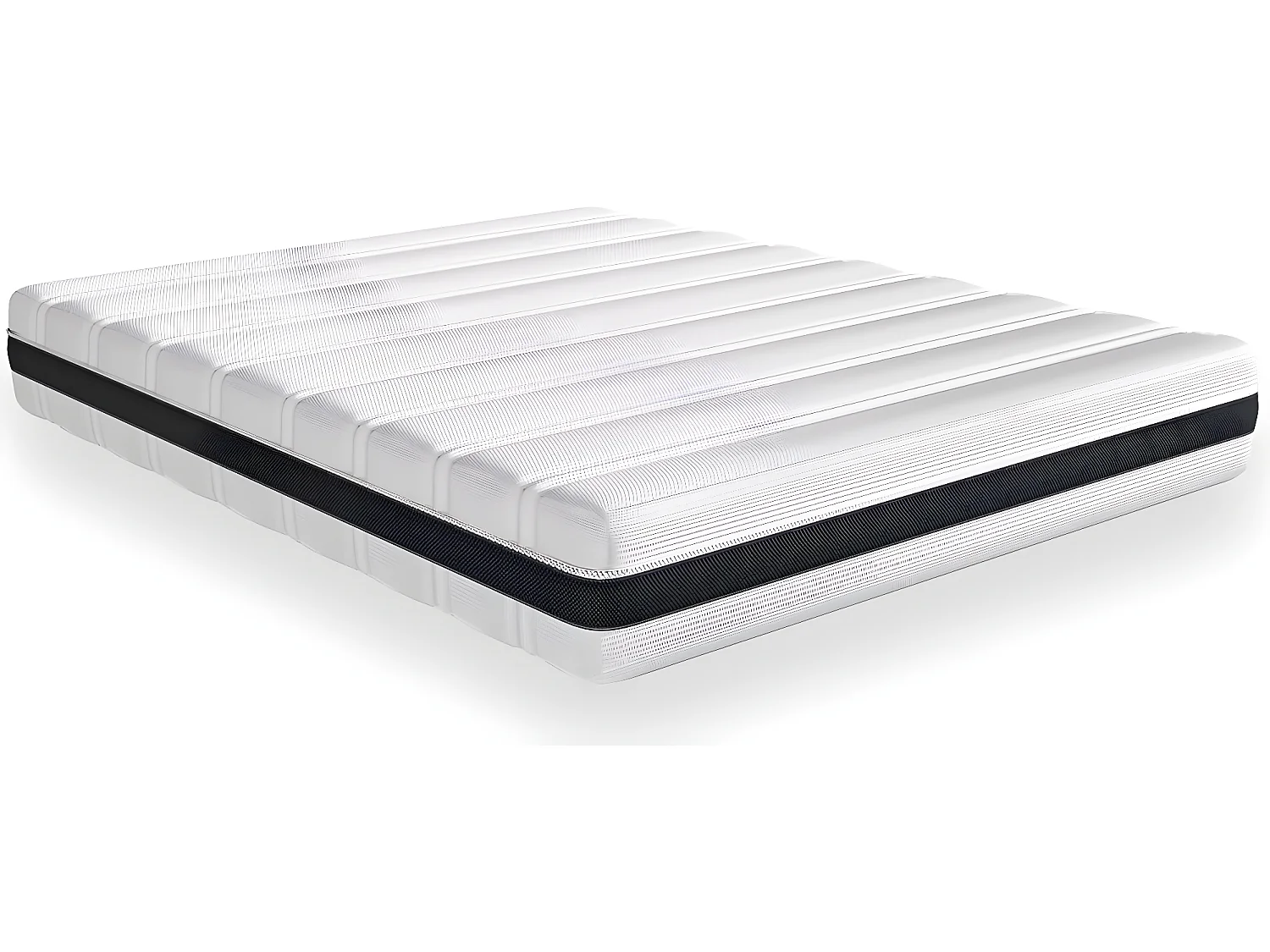Matelas ressorts ensachés 140x190 Hygiospring - Mousse HR + couette + 2 oreillers
