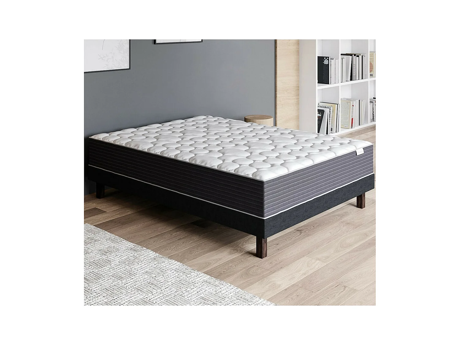 Matelas mémoire de forme 140x190 Memo HR Hbedding - Mousse ergonomique, mousse HR 35kg et mousse à effet mémoire de forme