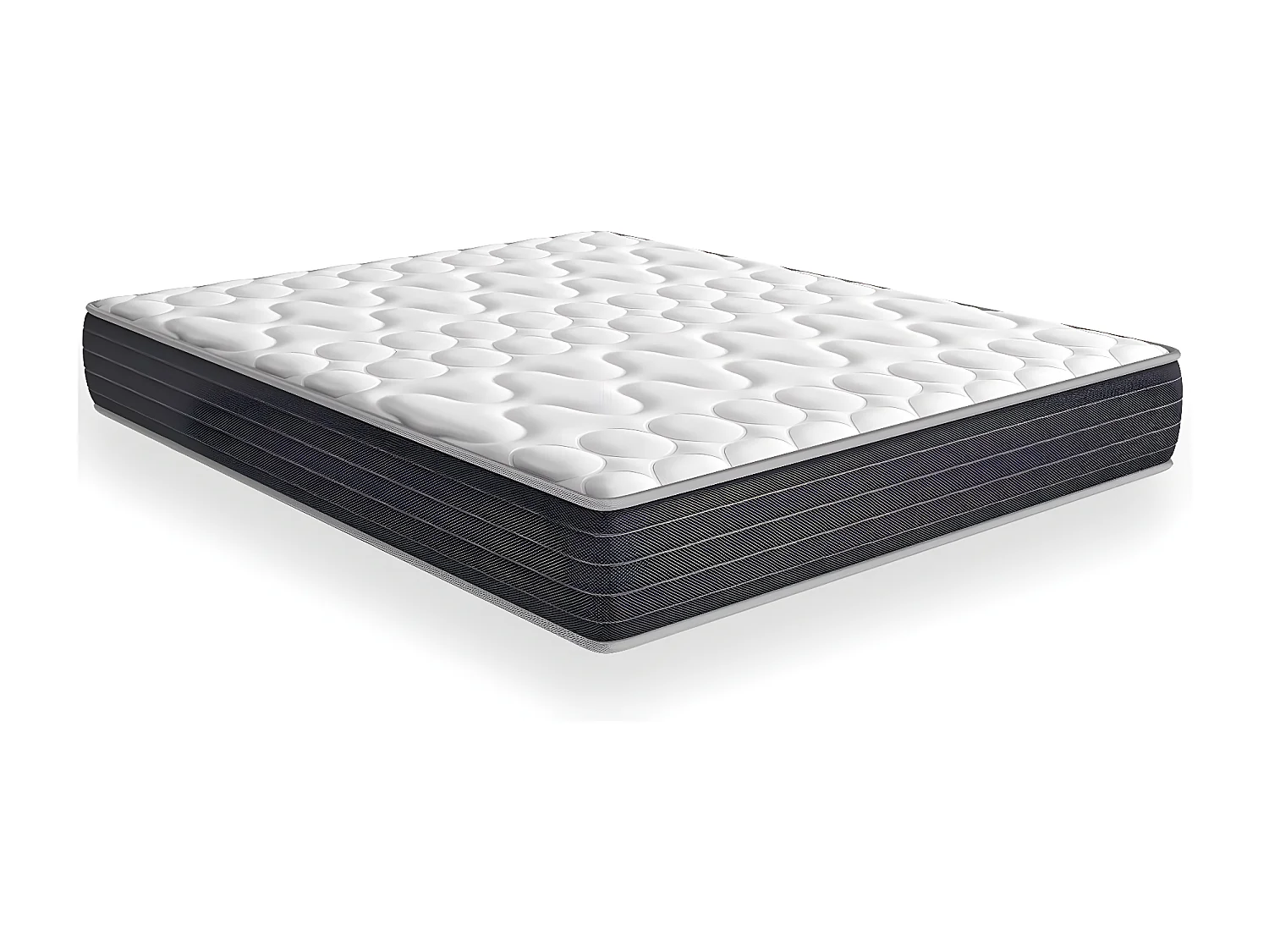 Matelas mémoire de forme 140x190 Memo HR Hbedding - Mousse ergonomique, mousse HR 35kg et mousse à effet mémoire de forme