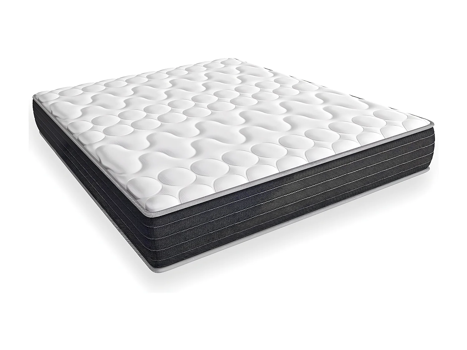 Matelas mémoire de forme 140x190 Memo HR Hbedding - Mousse ergonomique, mousse HR 35kg et mousse à effet mémoire de forme