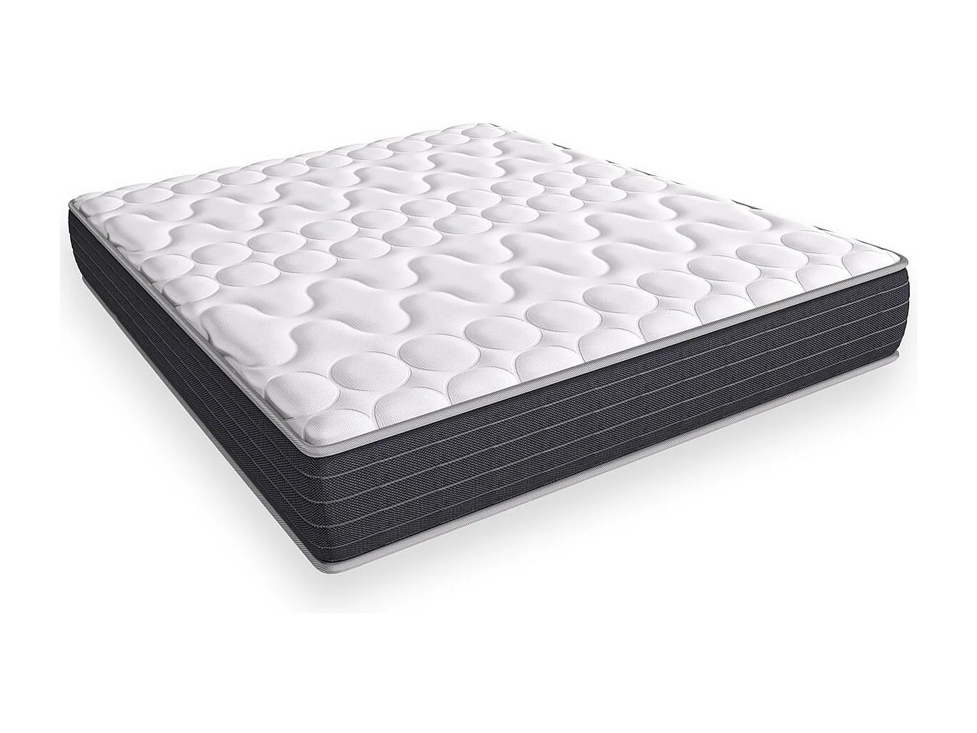 Matelas mémoire de forme 140x190 Memo HR Hbedding - Mousse ergonomique, mousse HR 35kg et mousse à effet mémoire de forme