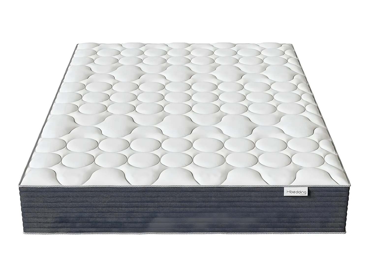 Matelas ressorts ensachés 160x200 Spring Plus Hbedding - Mousse à mémoire de forme et ressorts ensachés