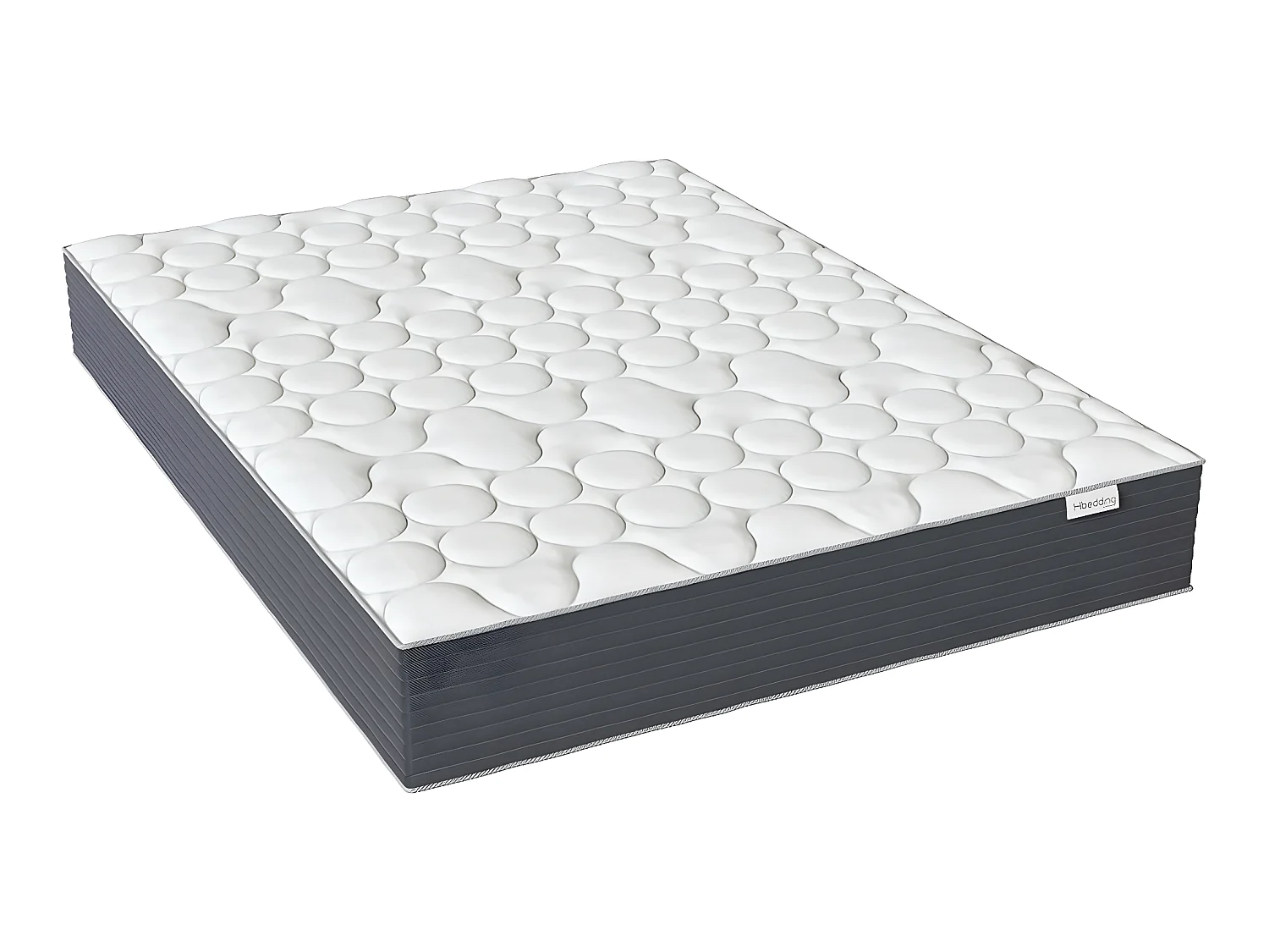 Matelas ressorts ensachés 160x200 Spring Plus Hbedding - Mousse à mémoire de forme et ressorts ensachés
