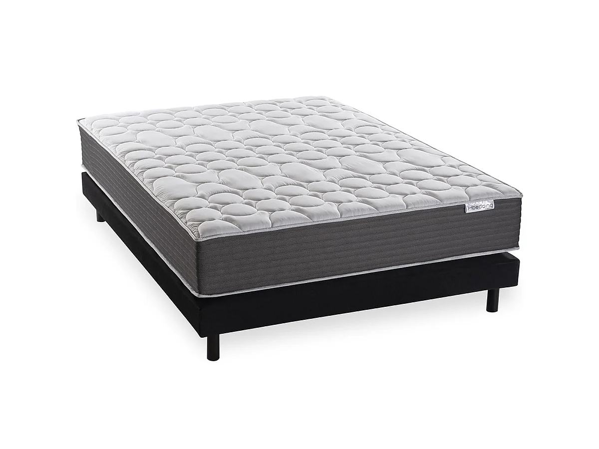Matelas ressorts ensachés 160x200 Spring Plus Hbedding - Mousse à mémoire de forme et ressorts ensachés