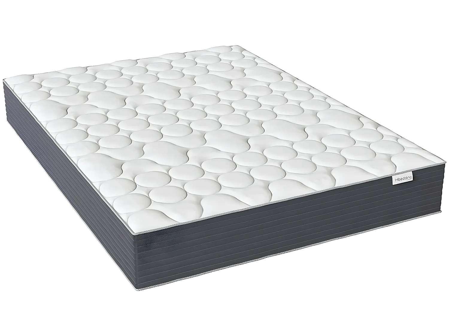 Matelas ressorts ensachés 160x200 Spring Plus Hbedding - Mousse à mémoire de forme et ressorts ensachés