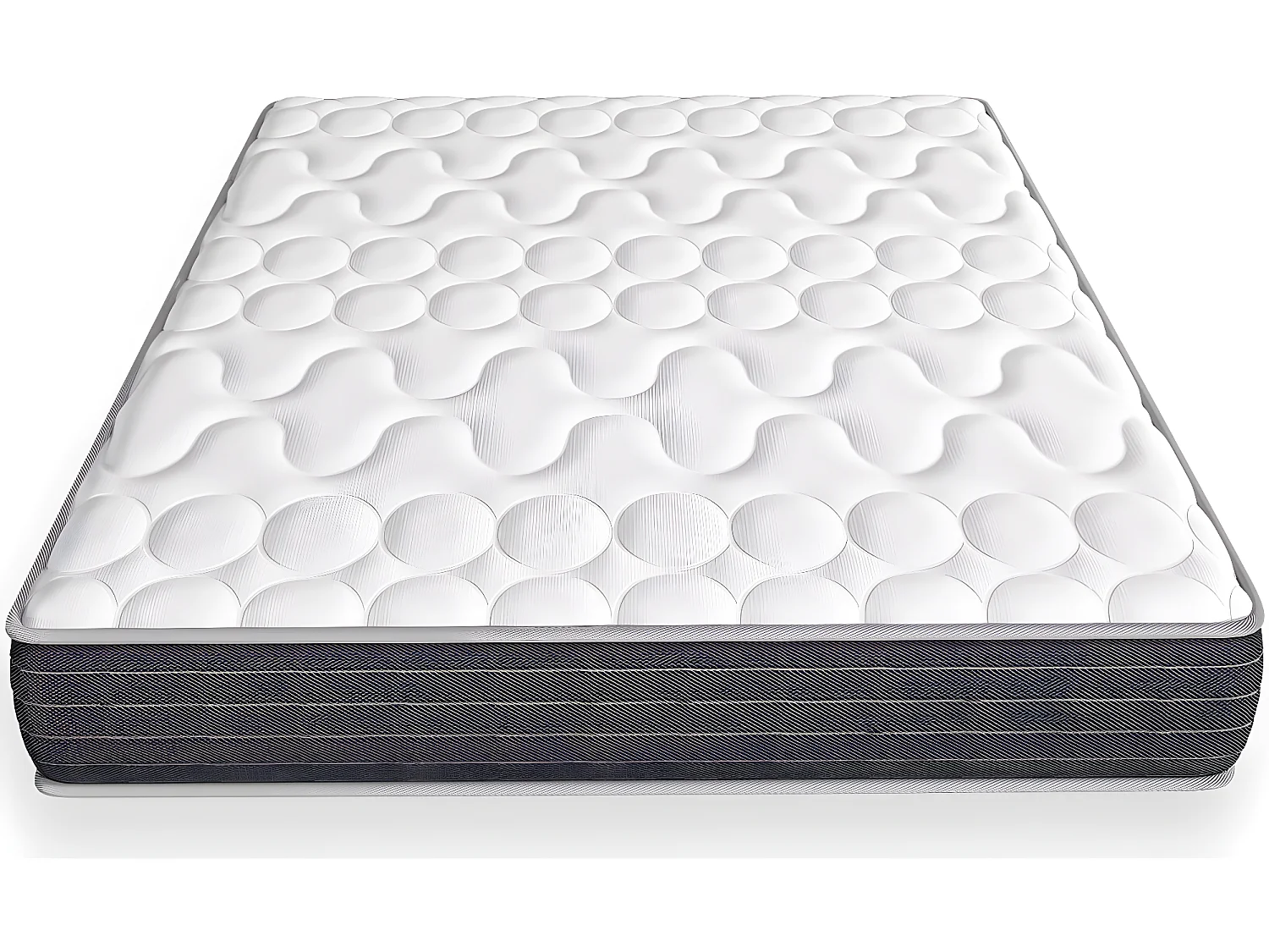 Matelas mémoire de forme 160x200 Memo HR Hbedding - Mousse ergonomique, mousse HR 35kg et mousse à effet mémoire de forme