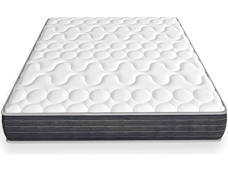 Matelas mémoire de forme 160x200 Memo HR Hbedding - Mousse ergonomique, mousse HR 35kg et mousse à effet mémoire de forme
