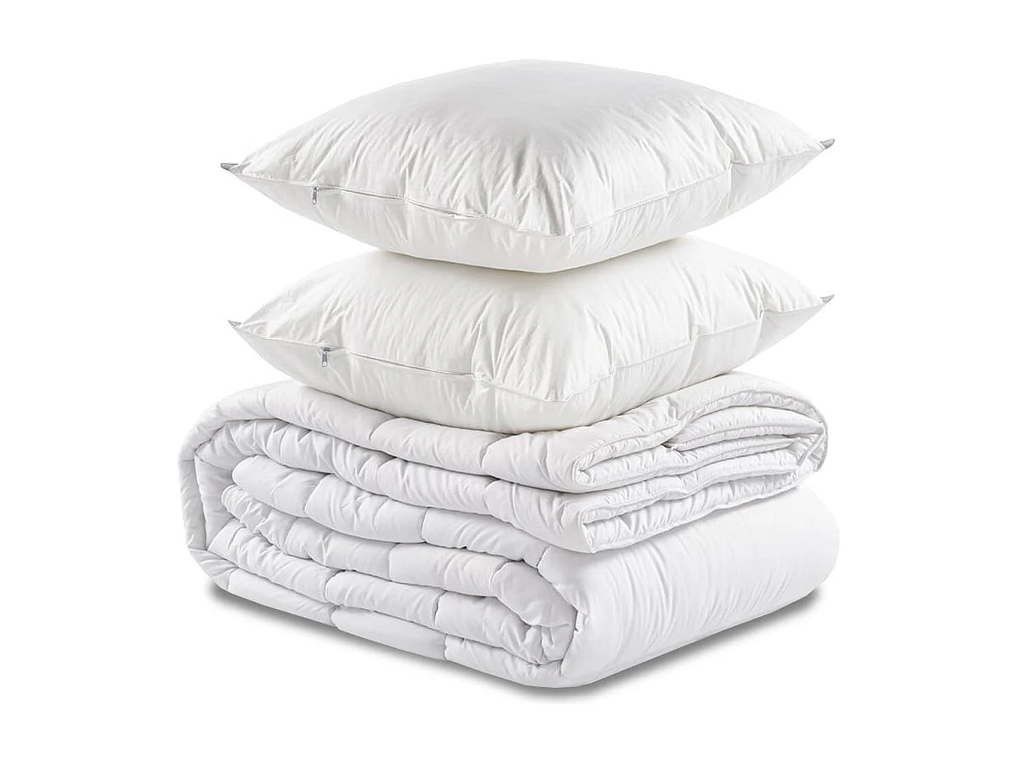 Matelas mémoire de forme 140x190 Memo HR Hbedding + couette chaude 240x220cm + 2 oreillers 60x60cm