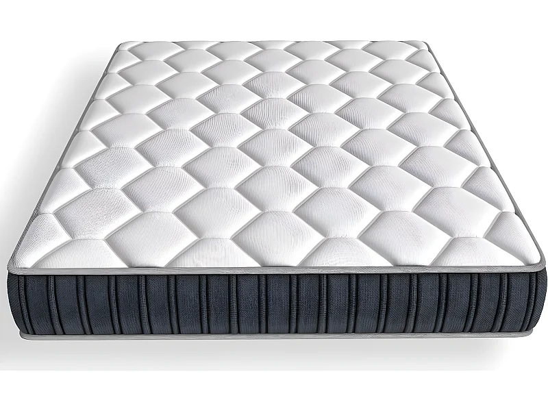 Matelas mémoire de forme 90x190 Memo Prestige Hbedding - Mousse ergonomique, mousse HR 35kg et mousse à effet mémoire de forme