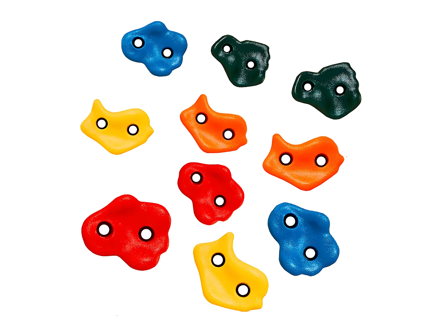 10 Pierres à grimper d'escalade pour structures de jeux - Fixations non inclues