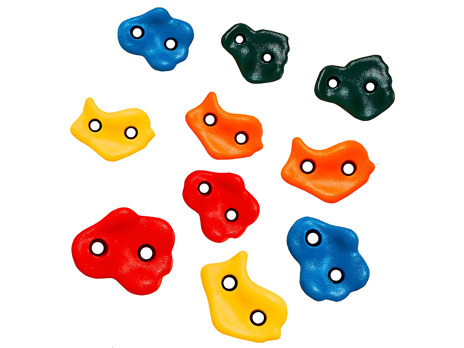 10 Pierres à grimper d'escalade pour structures de jeux - Fixations non inclues