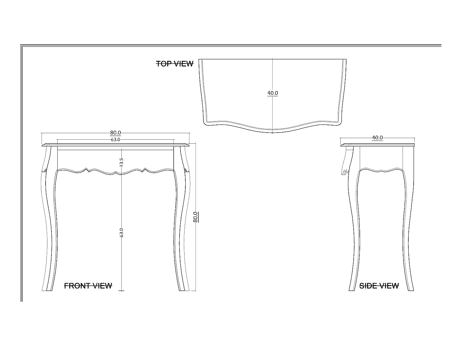 Petit bureau gris Murano