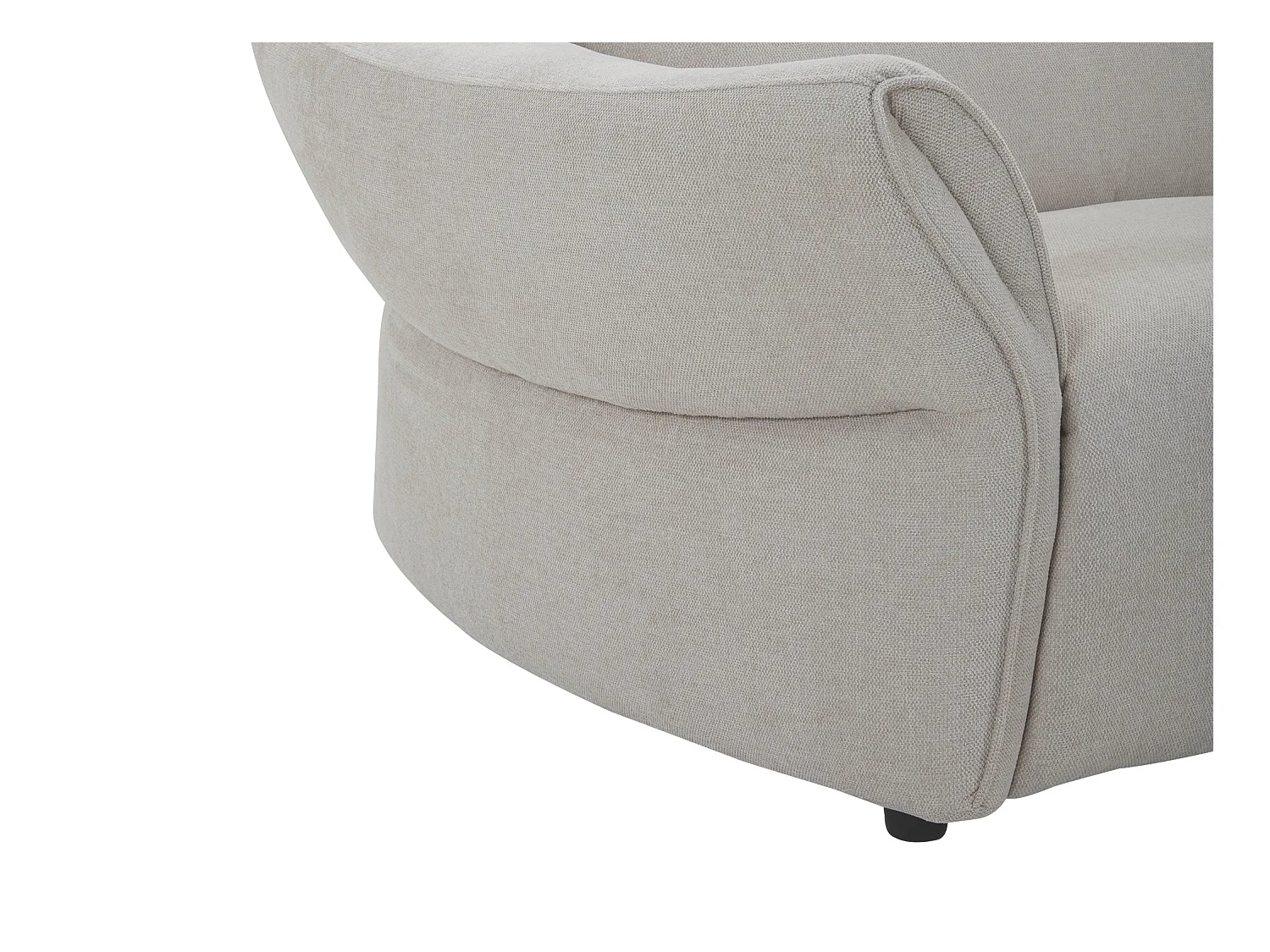 Sillón de tela beige BODURA