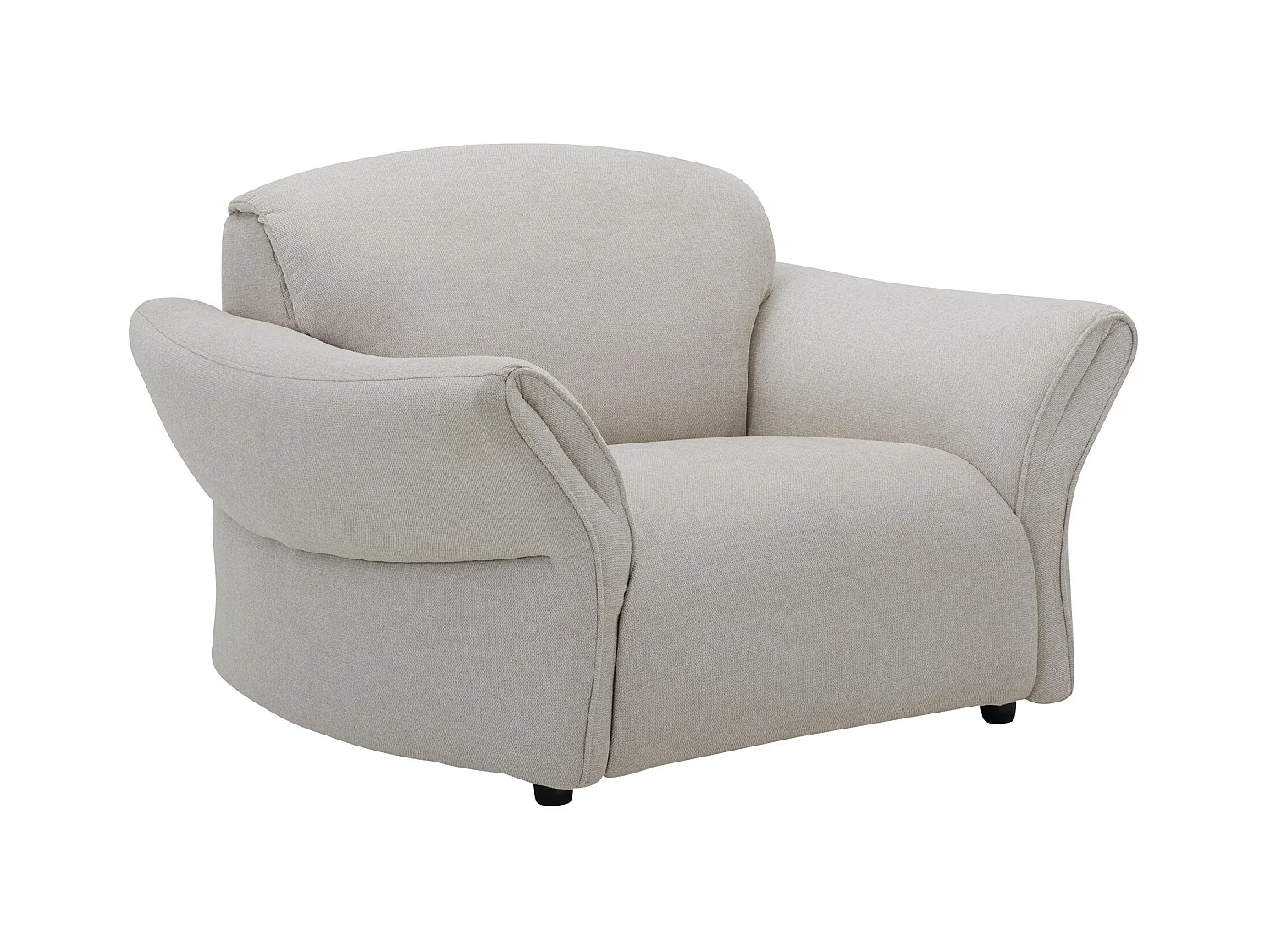 Sillón de tela beige BODURA