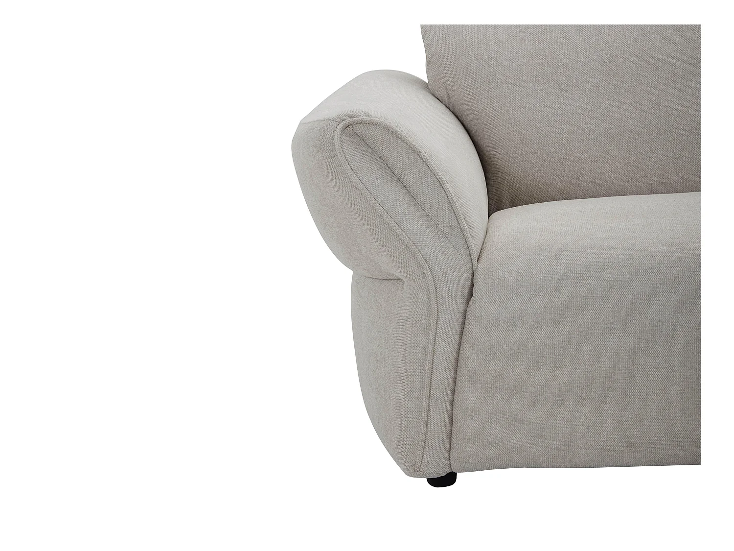 Sillón de tela beige BODURA