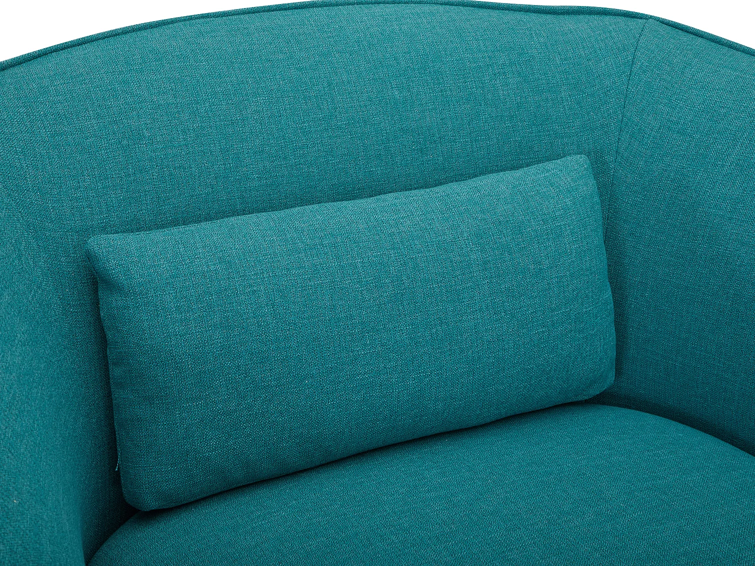 Fauteuil en tissu bleu turquoise STEFIAN