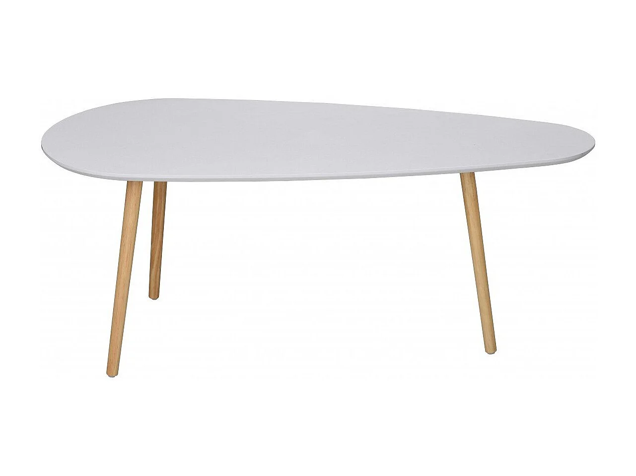 Set de 3 Tables Gigognes Blanc et Bois