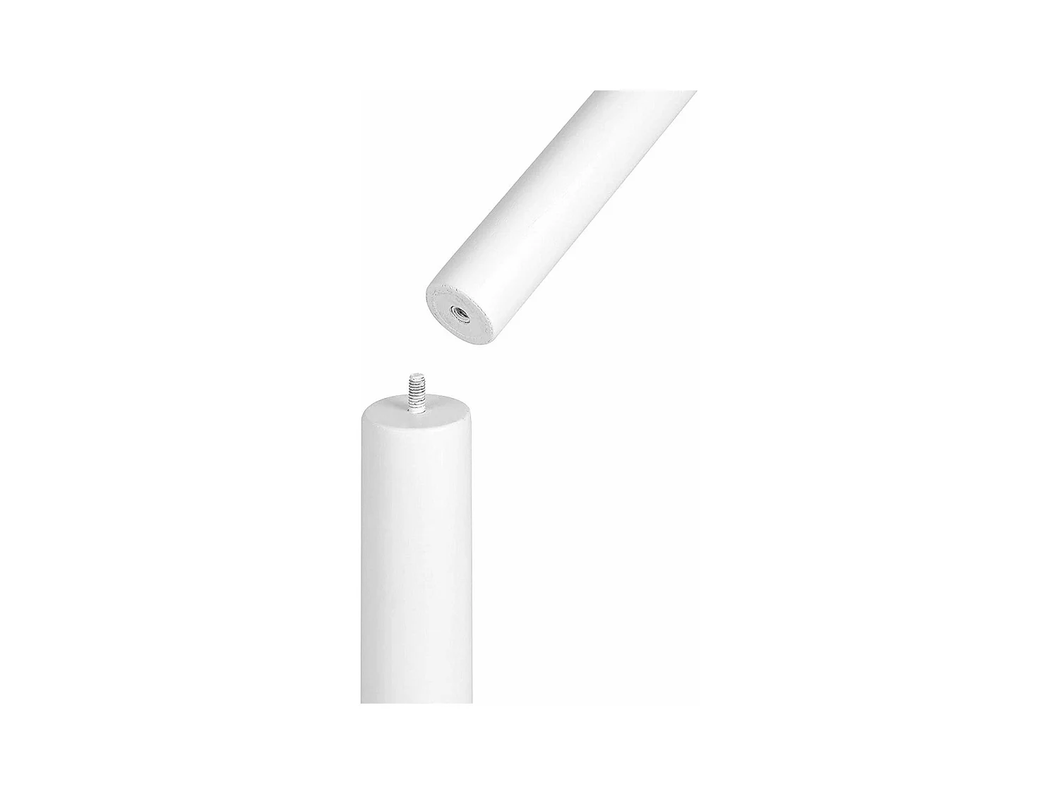 Kapstok op poten van wit hevea hout met 8 haken - H 175 cm