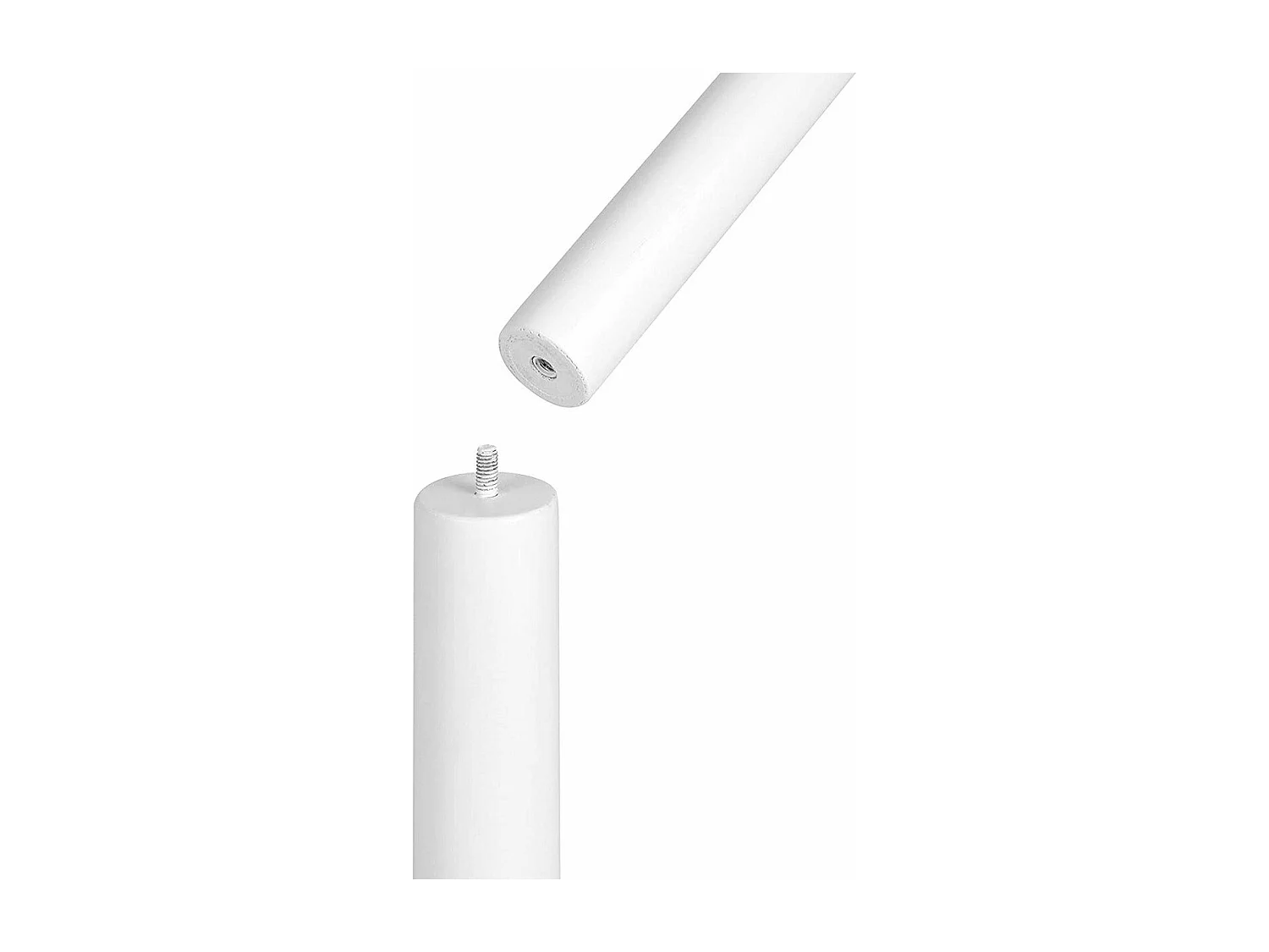 Garderobenständer aus weißem Gummibaumholz mit 8 Haken - H175 cm