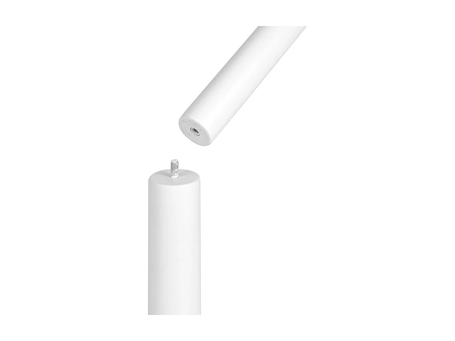 Kapstok op poten van wit hevea hout met 8 haken - H 175 cm