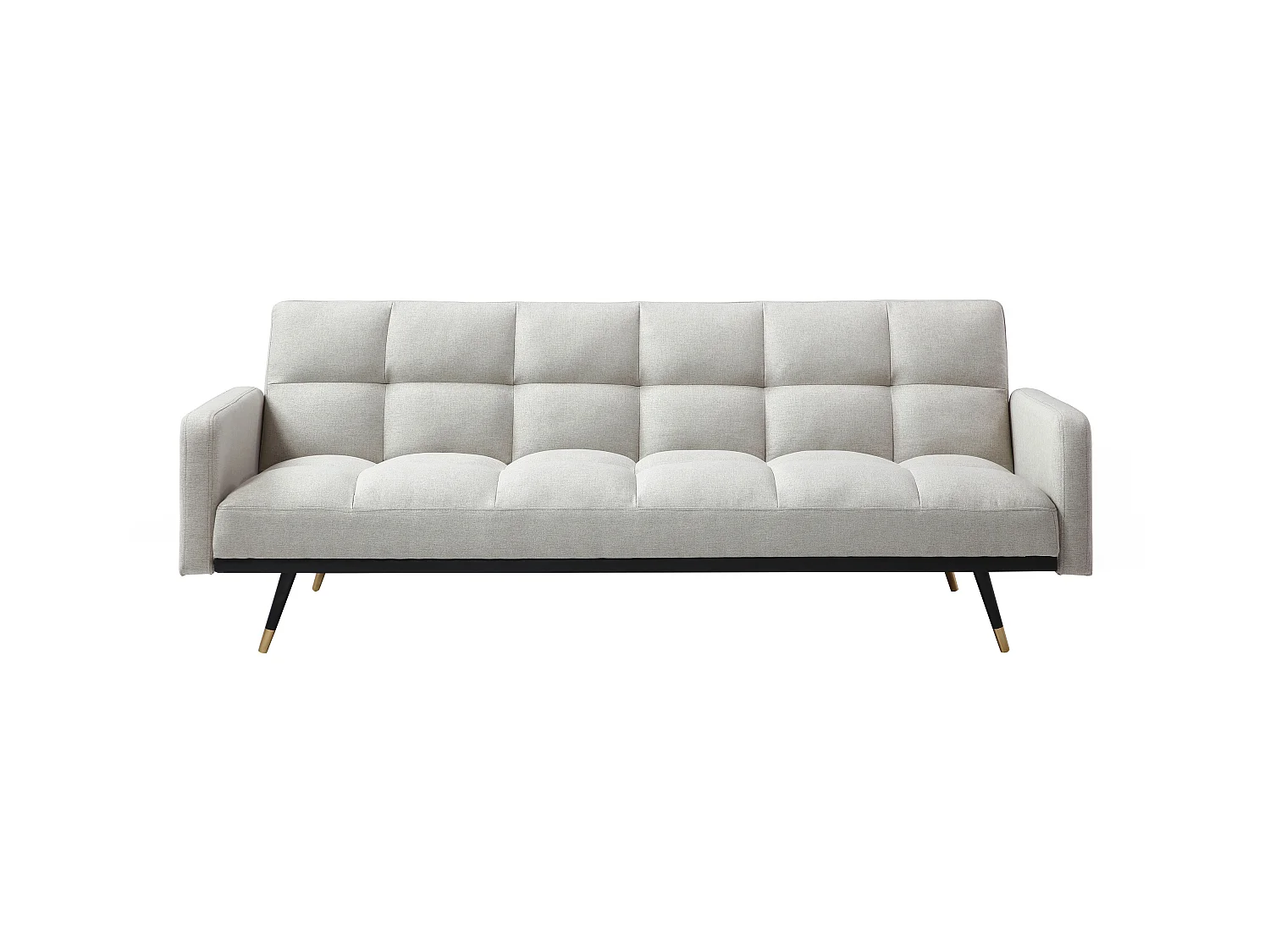 Sofa 3-Sitzer mit Schlaffunktion - Stoff - Beige - ROREMA