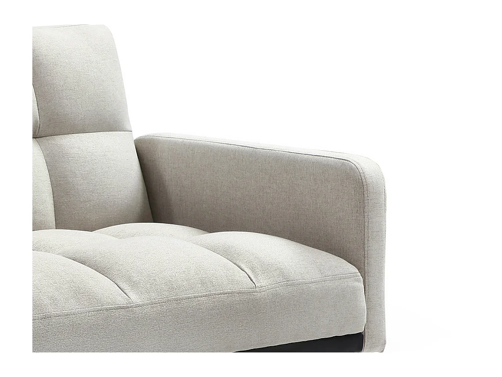 Sofa 3-Sitzer mit Schlaffunktion - Stoff - Beige - ROREMA