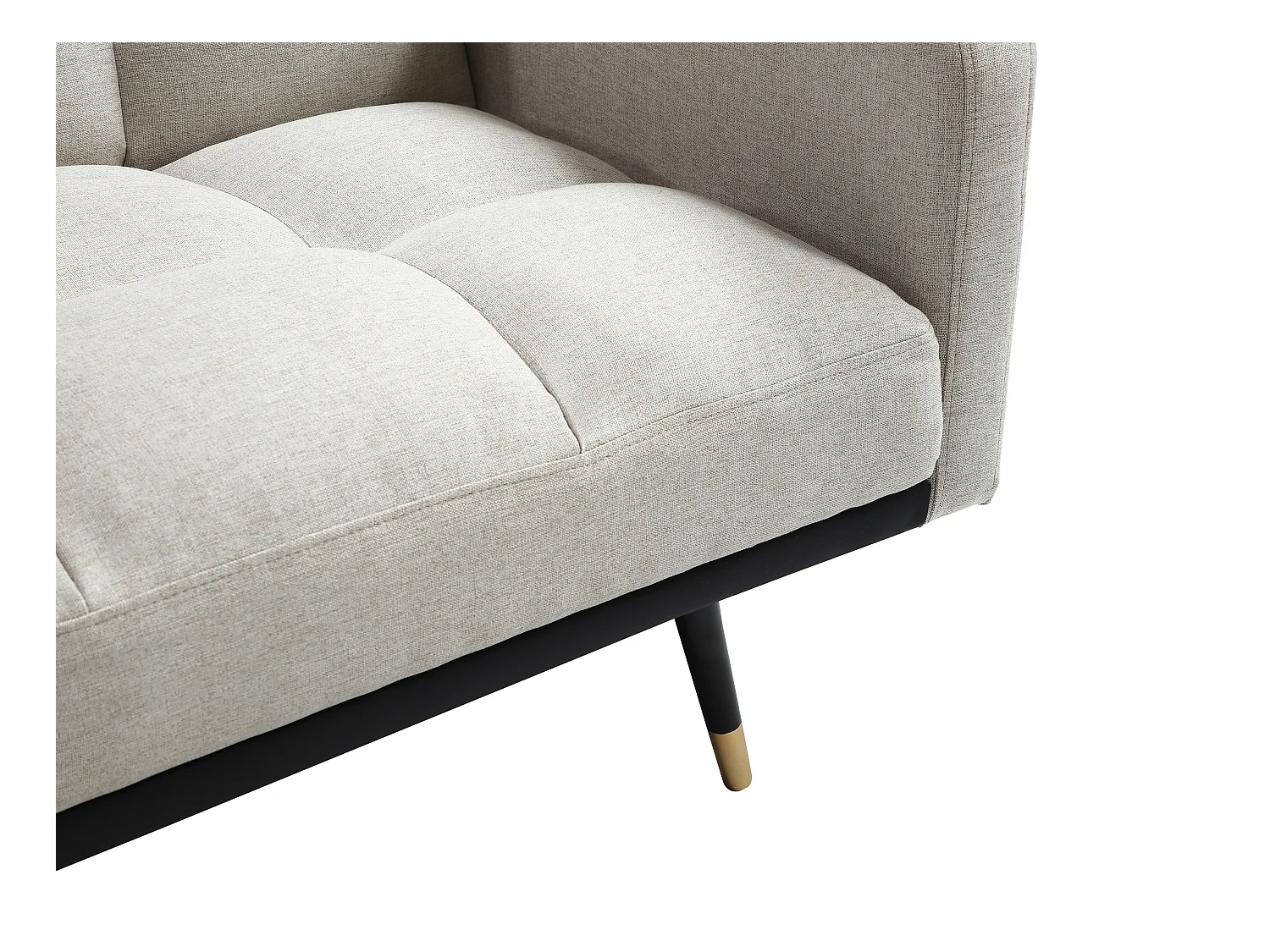 Sofa 3-Sitzer mit Schlaffunktion - Stoff - Beige - ROREMA