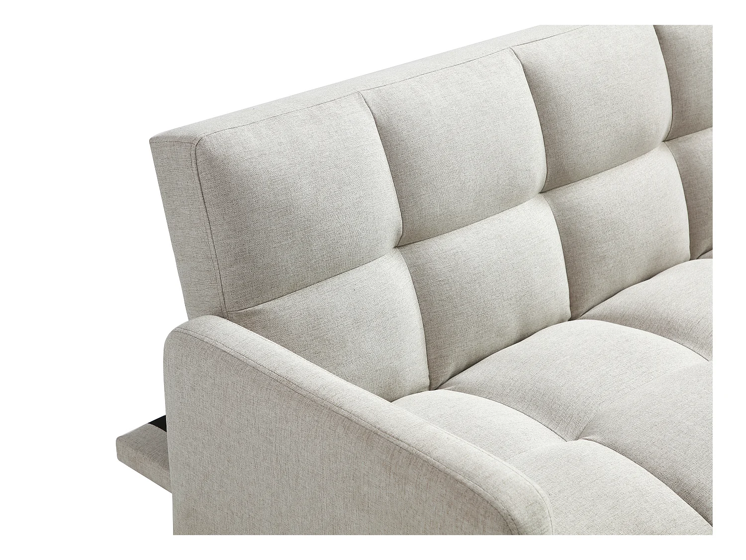 Sofa 3-Sitzer mit Schlaffunktion - Stoff - Beige - ROREMA