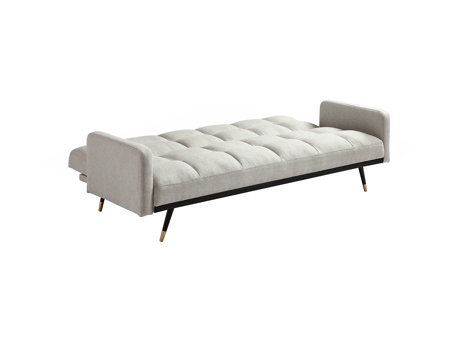 Sofa 3-Sitzer mit Schlaffunktion - Stoff - Beige - ROREMA