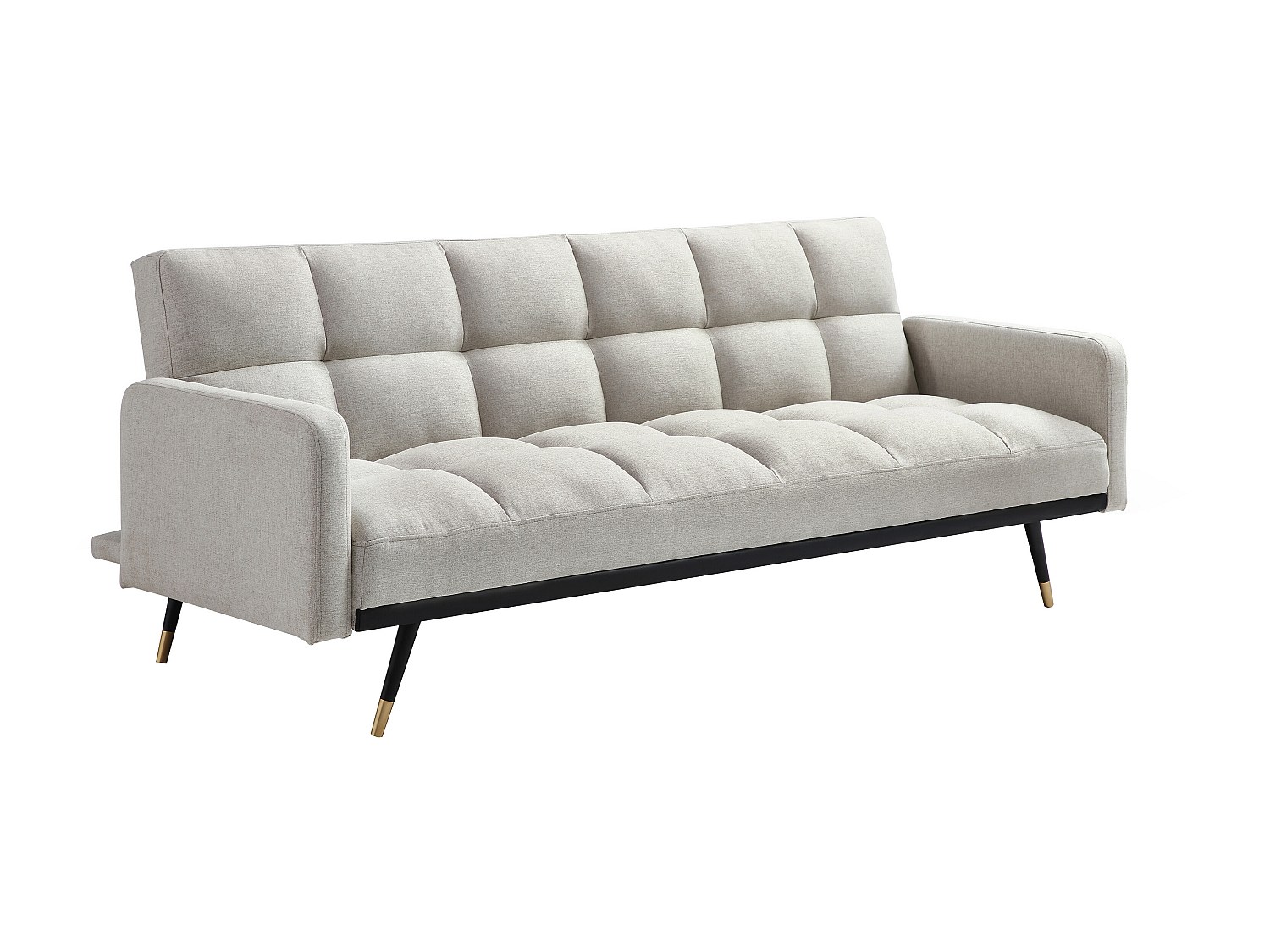 Sofa 3-Sitzer mit Schlaffunktion - Stoff - Beige - ROREMA günstig online kaufen
