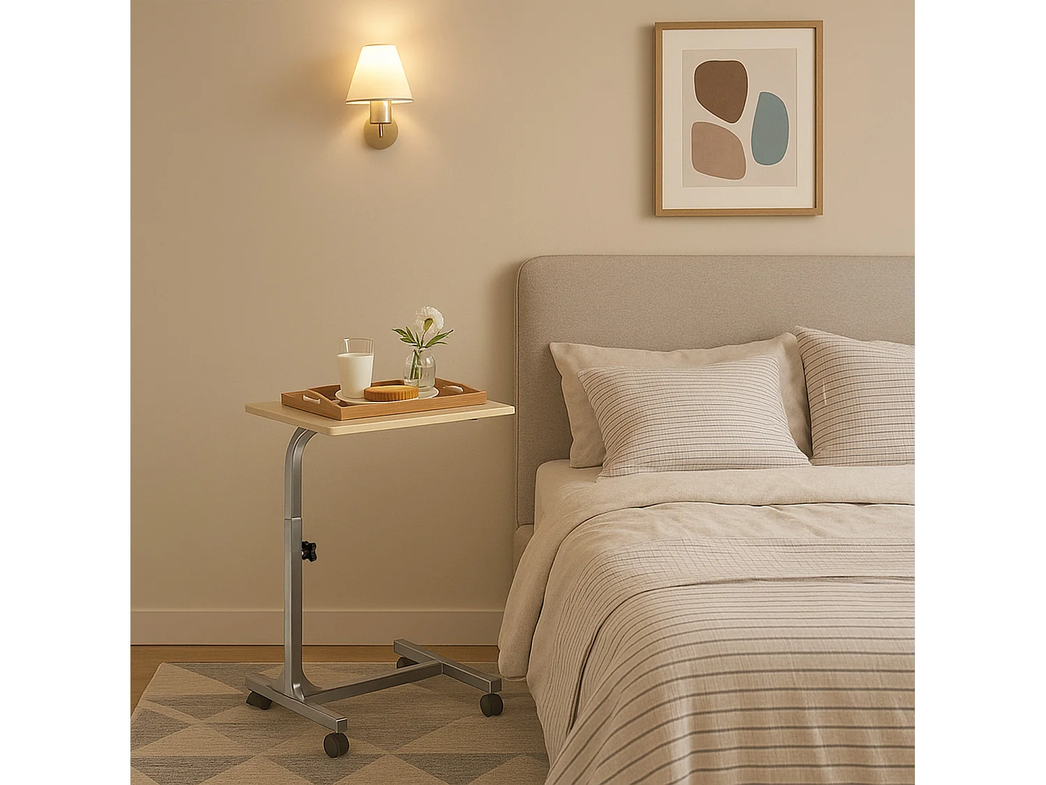 Table de Lit pour Ordinateur Portable Hauteur Réglable