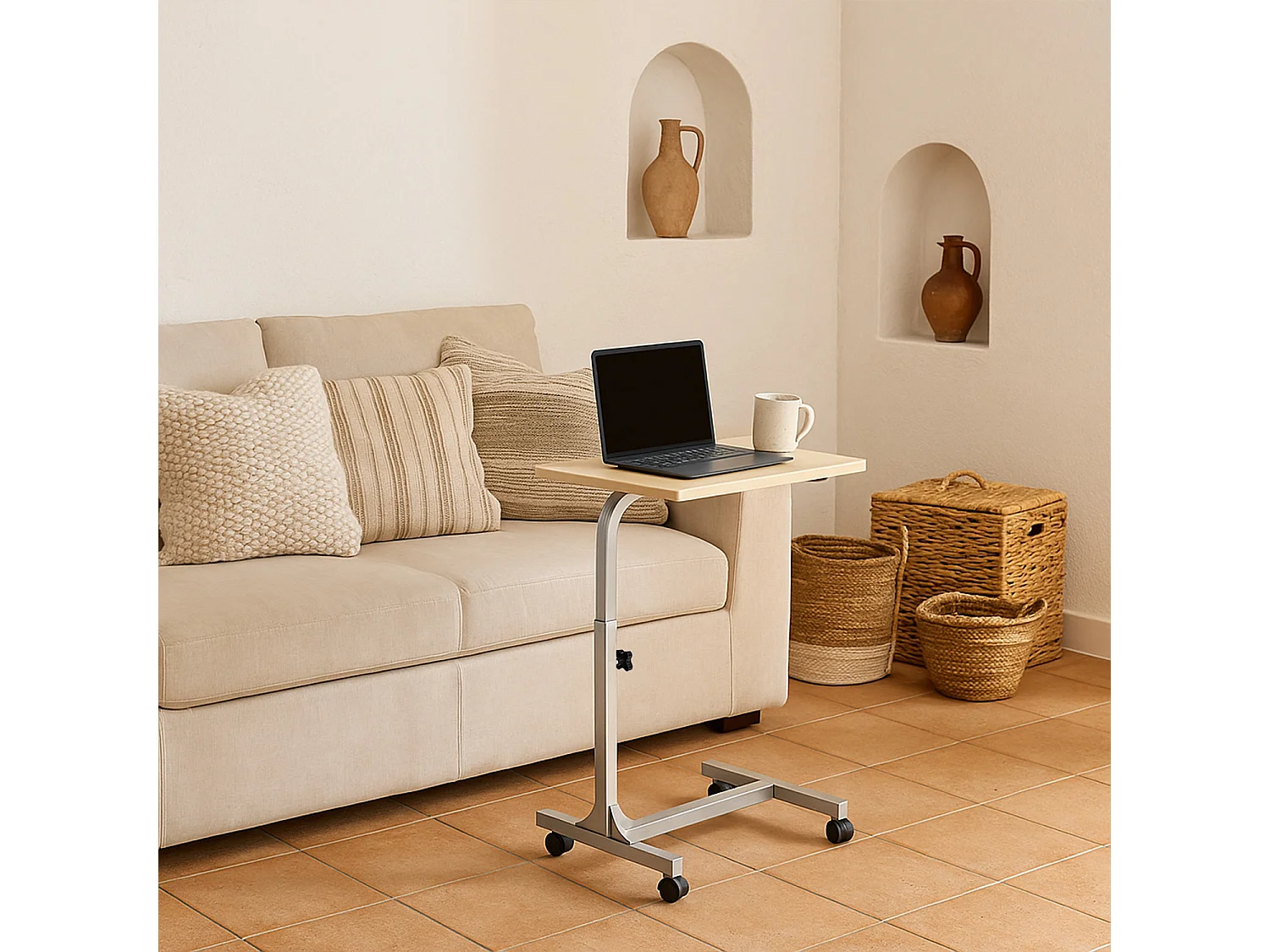 Table de Lit pour Ordinateur Portable Hauteur Réglable