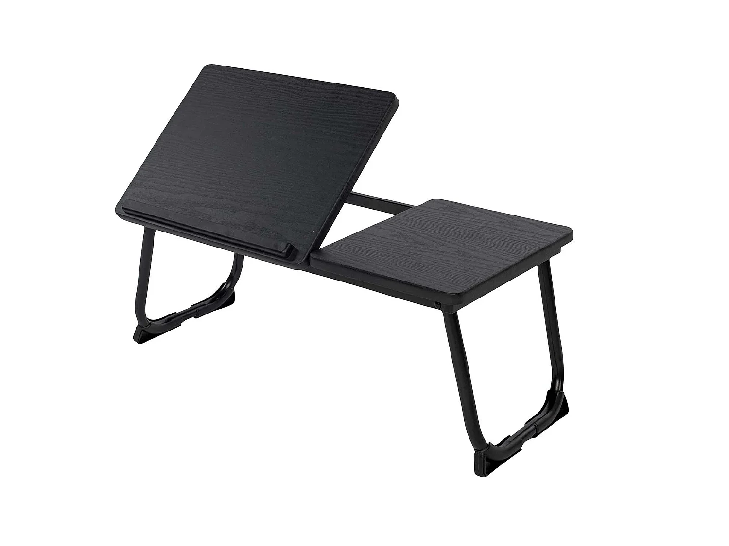 Table de lit Support d'ordinateur portable pliable hauteur réglable Piètement métal noir
