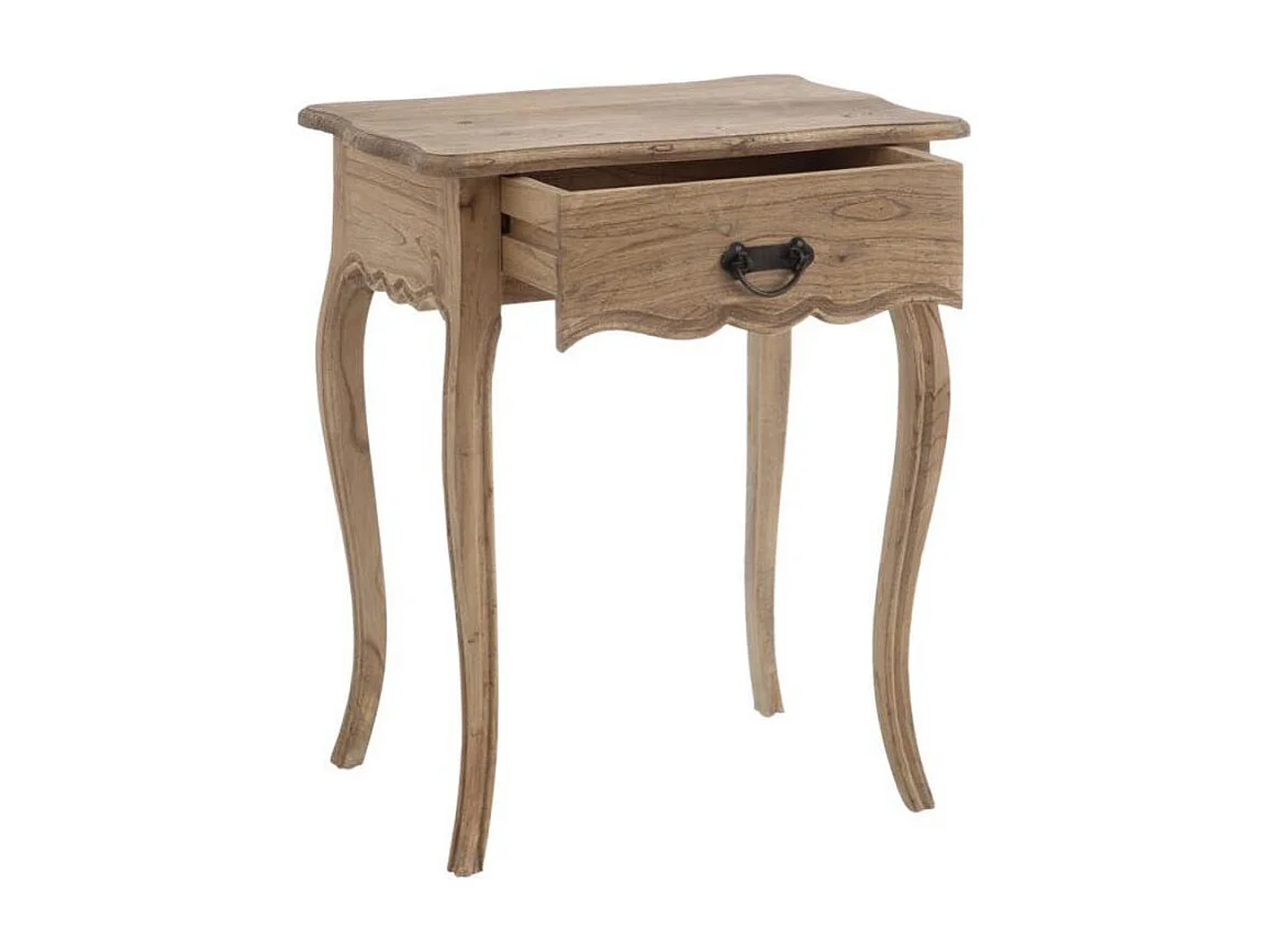 Table de chevet 1 tiroir Bois naturel - KARA