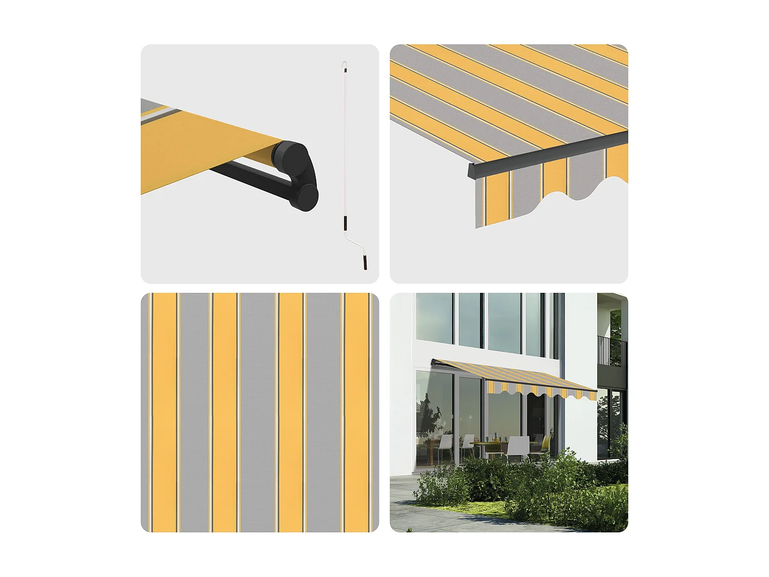 Wasabi - Tenda Esterna Avvolgibile 3x2,5 AGB Poliestere