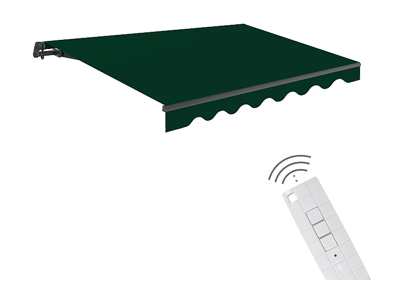 Wasabi - Tenda Motorizzata Esterna 3x2,5 Verde – Telecomando