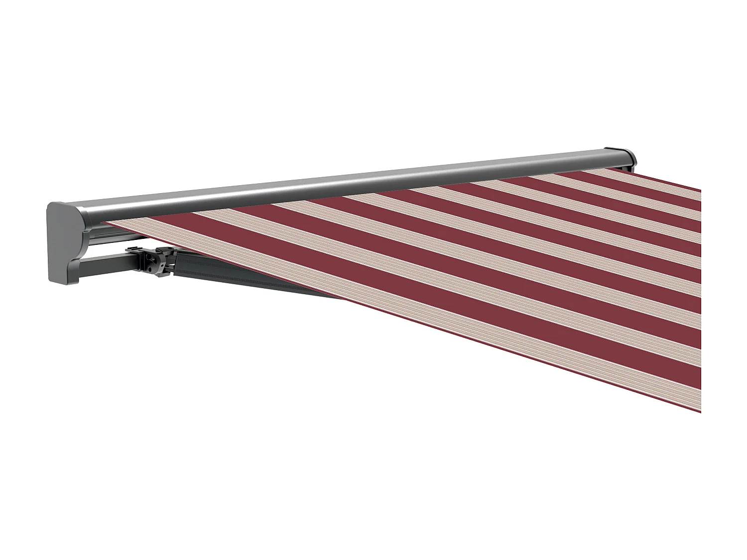 Wasabi - Tenda Motorizzata 3x2,5 Righe Granata – Telecomando – Semicassonetto – Tessuto Protezione Solare