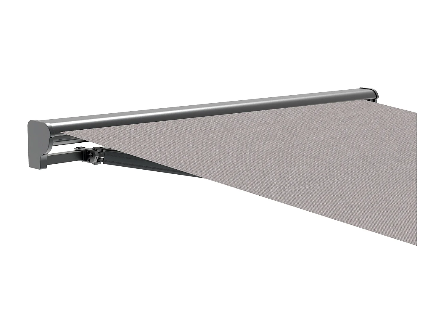 Wasabi - Tenda Esterna Avvolgibile 3x2,5 Grigio Poliestere – Semicofre Antracite Plus