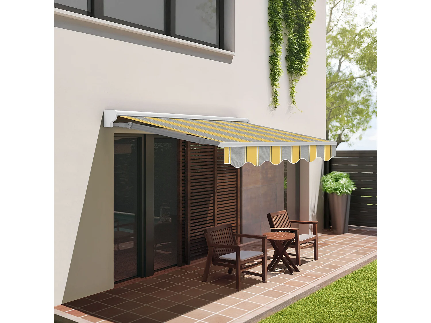 Wasabi - Tenda Esterna Avvolgibile 3x2,5 AGB Poliestere – Semicassonetto