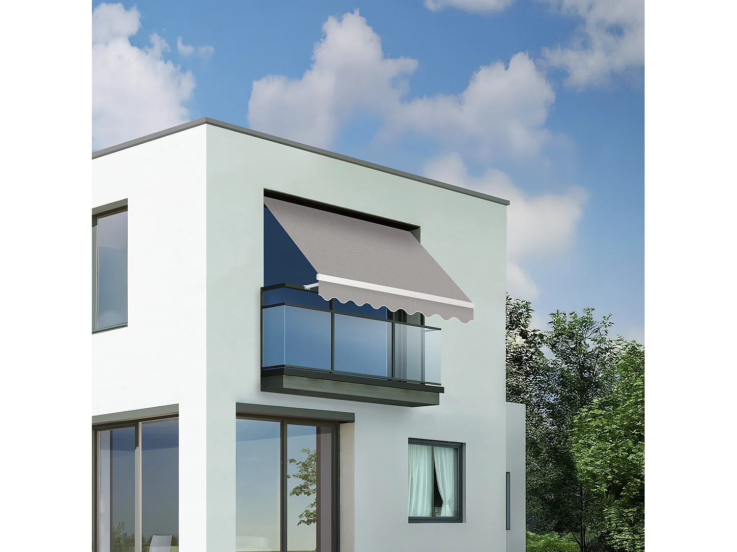 Wasabi - Tenda Balcone Esterno Pieghevole 3x2,5 Giallo