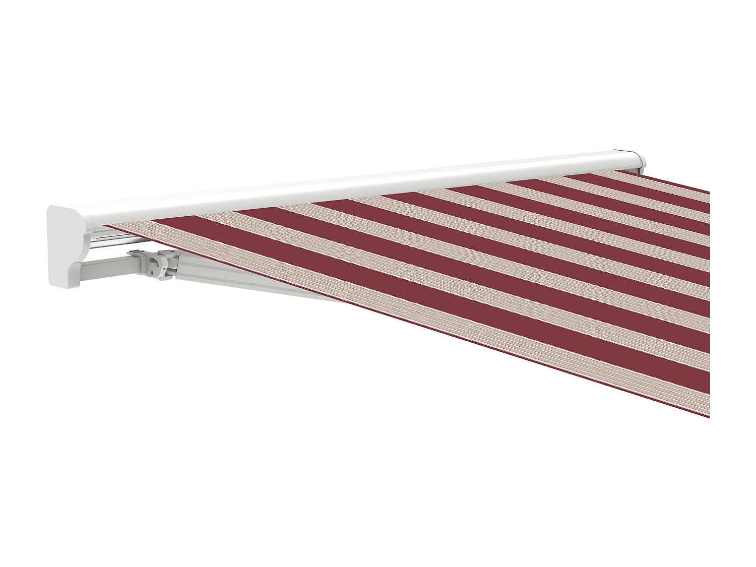 Wasabi - Tenda da Esterno Motorizzata 4x2,5 Righe Granata – Telecomando